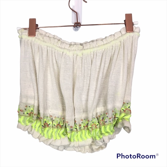 New Free People No More Tiers Tube Top Ivory Size Small - Picture 6 of 7